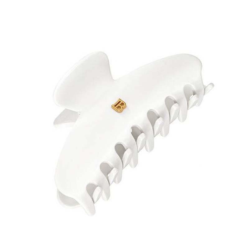 Balmain Cellulose Acetate Pince Cheveux Medium White