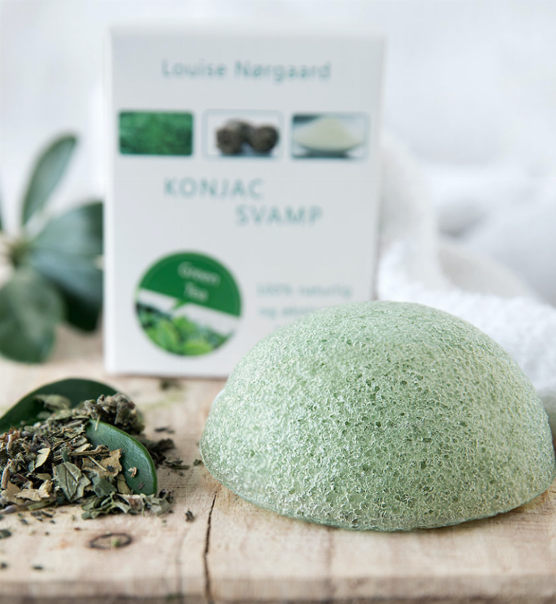 Organic Konjac Green Tea Svamp