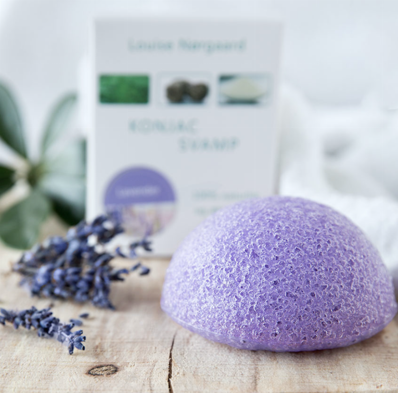 Organic Konjac Lavendel Svamp