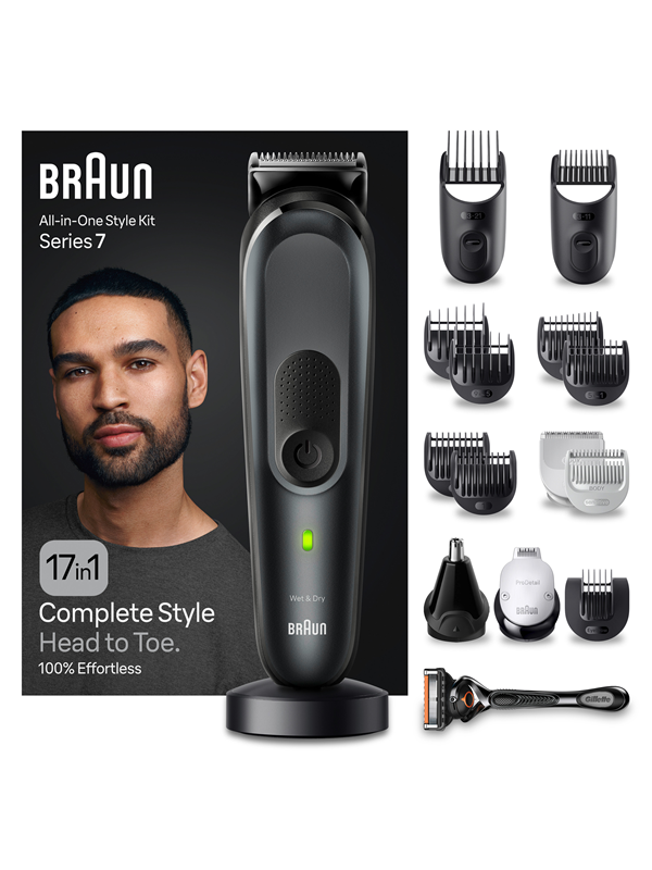 Braun Bodytrimmer Styler Mgk7491 Black   Slate Grey