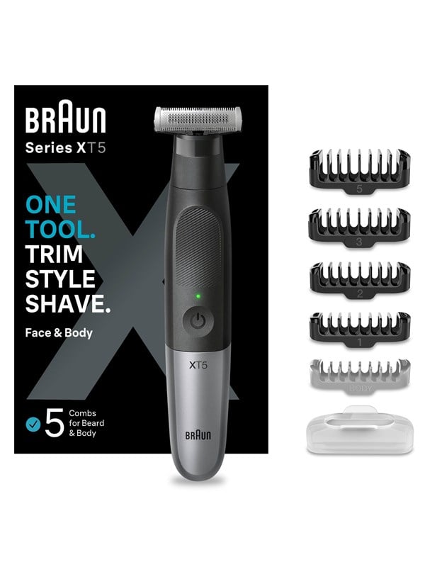 Braun Bodytrimmer Styler Xt5100 Black   Spc Grey