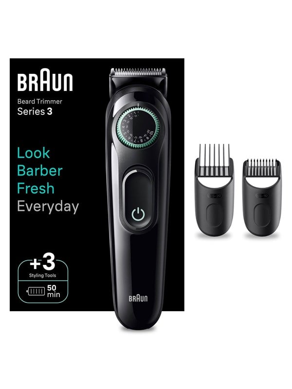 Braun Hårtrimmer Styler Bt3411 Black   Vibrant Green